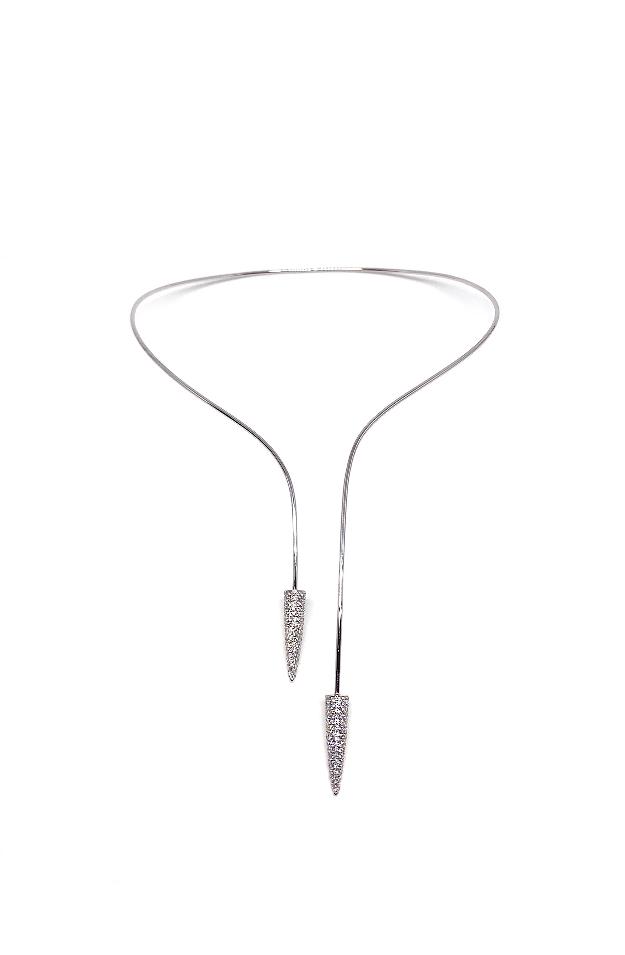 White Gold with White Diamond Necklace from Couture Collection