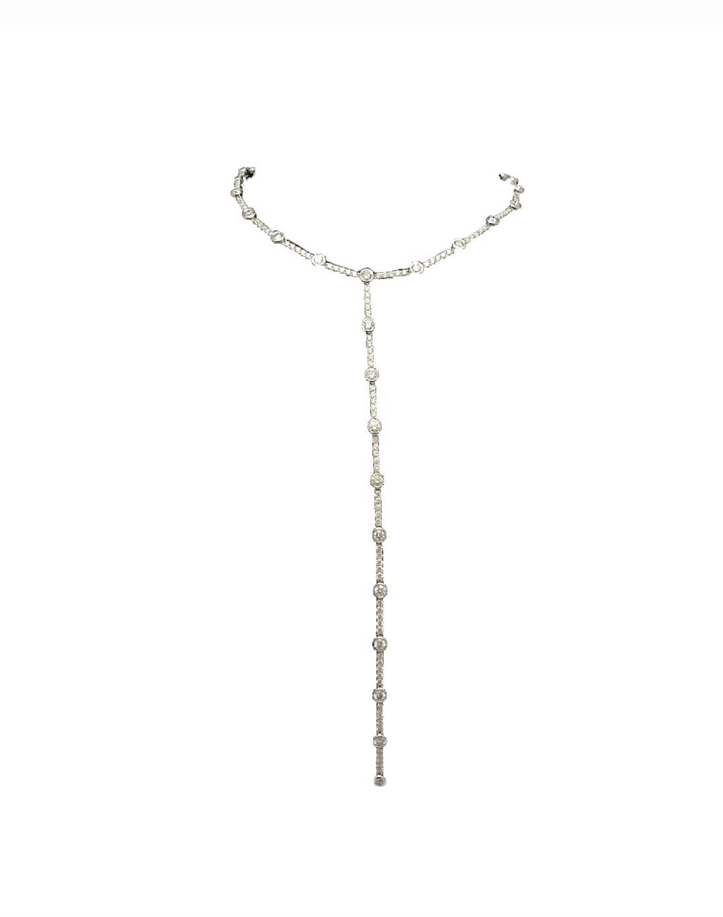 White Gold with White Diamond Necklace