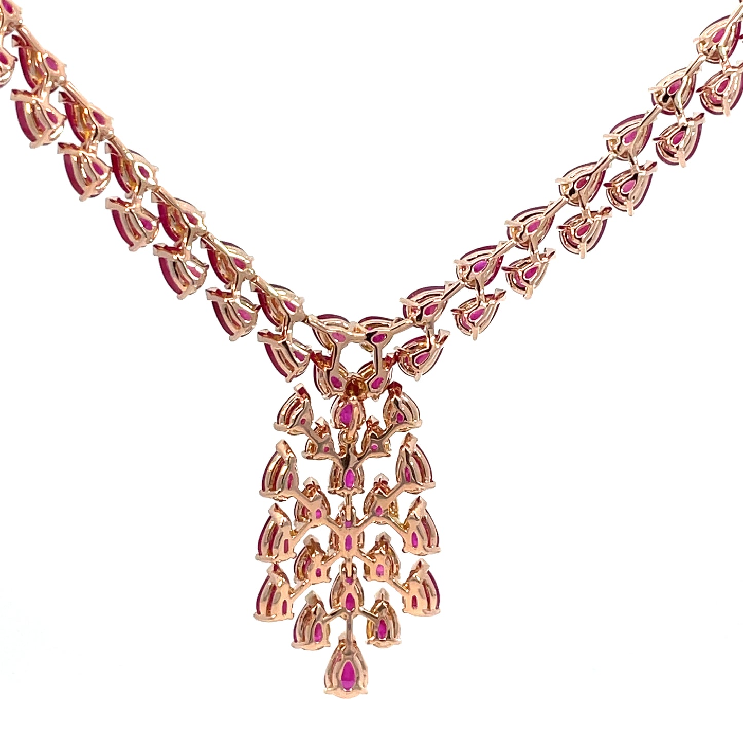 Rose Gold with Ruby Necklace