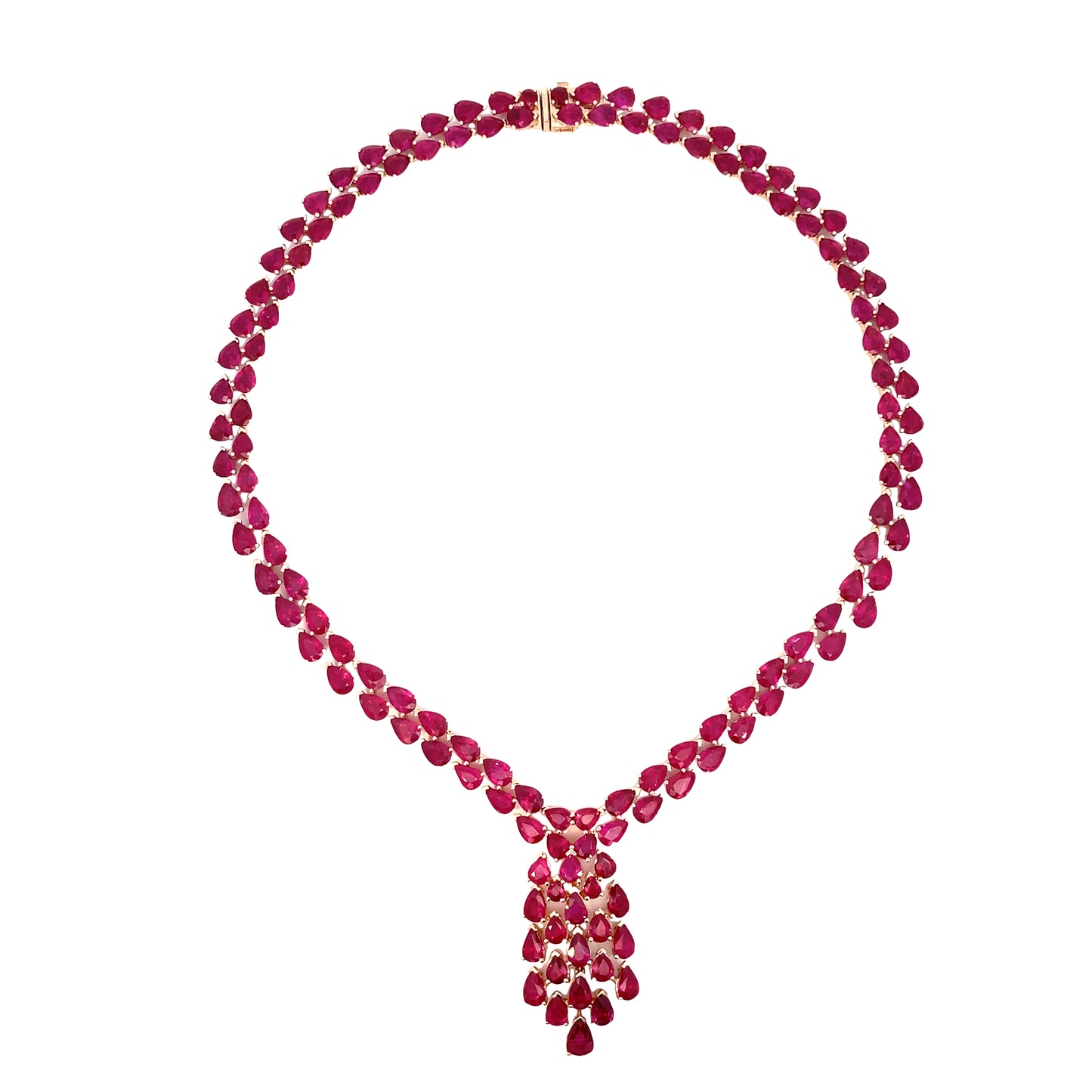 Rose Gold with Ruby Necklace