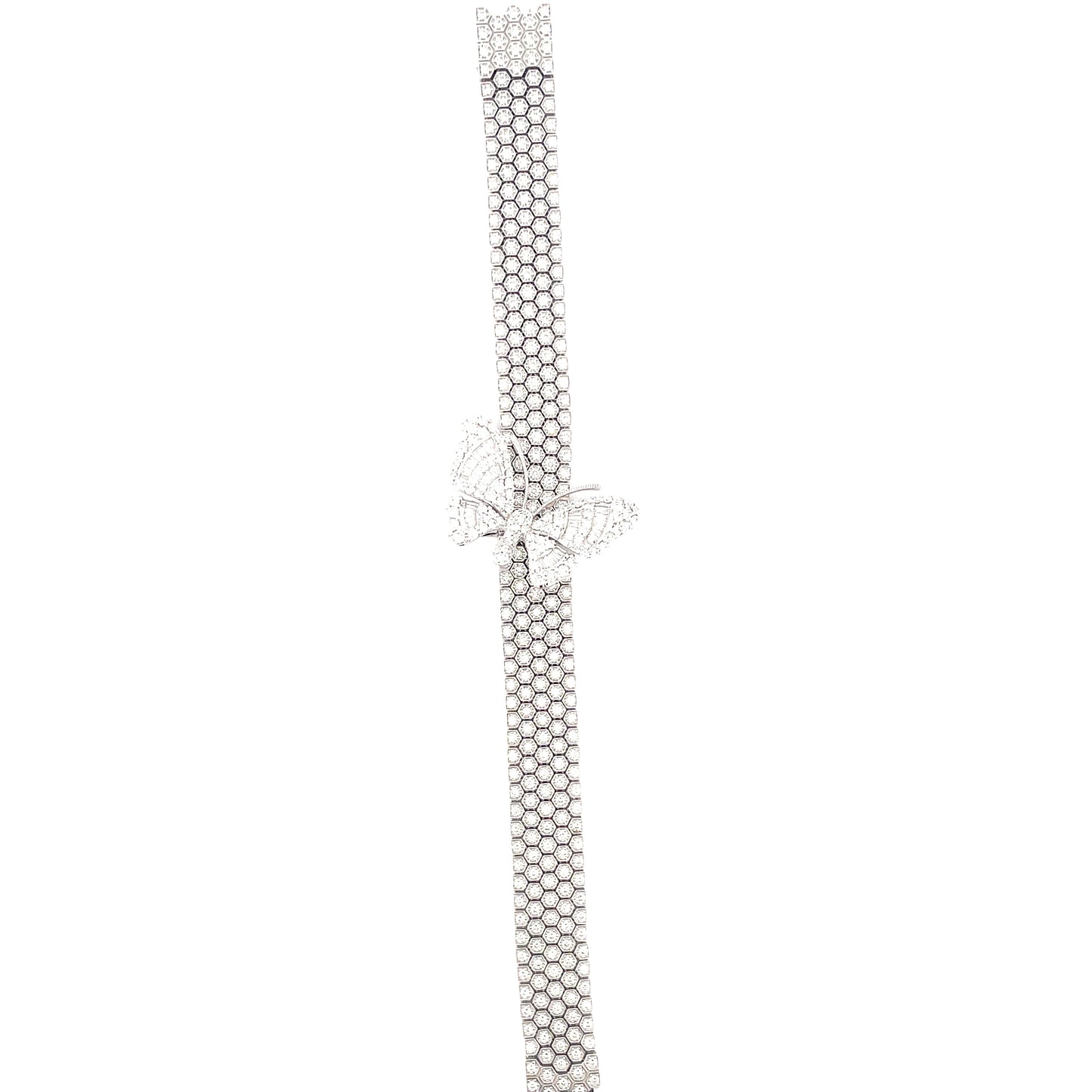 White Gold White Diamond Flex Bracelet 11.5mm