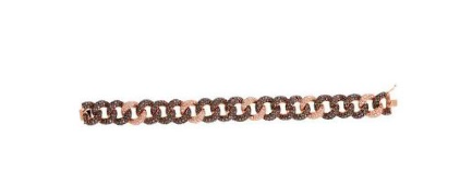 Rose Gold with Brown Diamond Bracelet from Link Collection