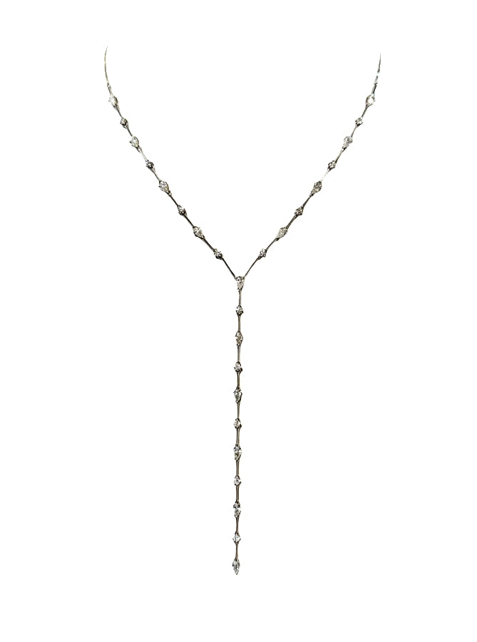White Gold with White Diamond Necklace
