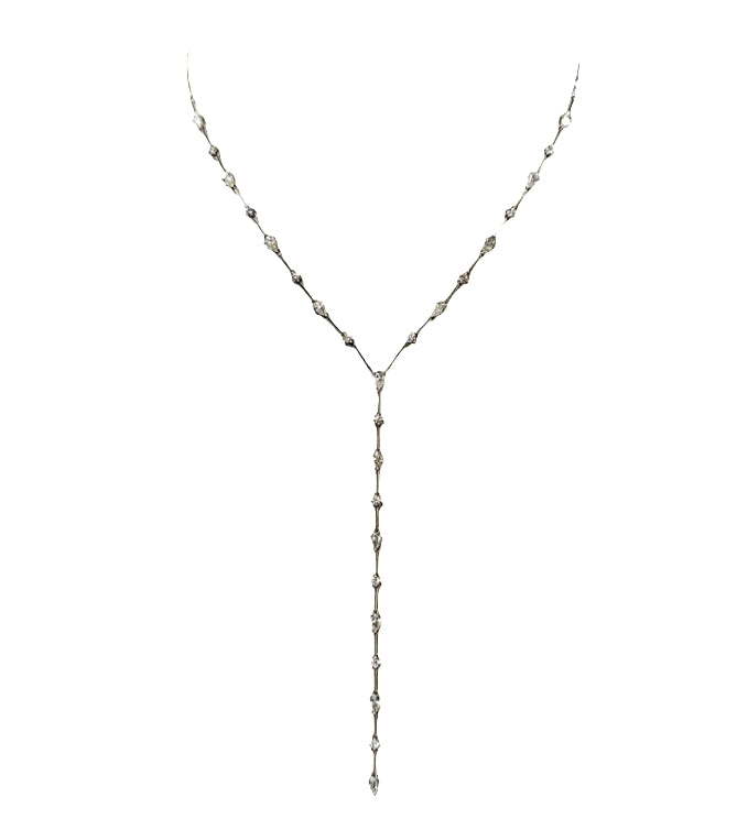 White Gold with White Diamond Necklace