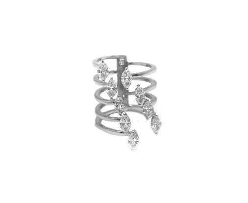 White Gold with White Diamond Ring from Terri Collection