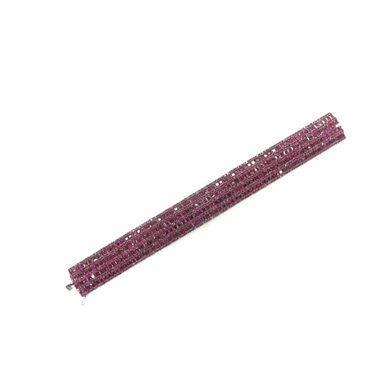 White Gold with Ruby Bracelet from Link Collection