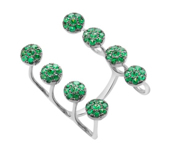 18K Gold with Gemstones Ring from Aurore Collection
