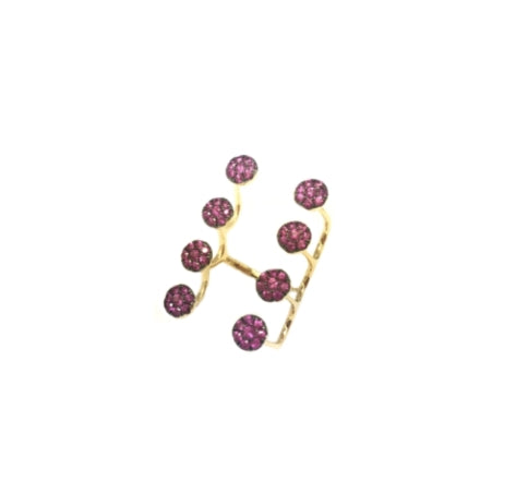 18K Gold with Gemstones Ring from Aurore Collection
