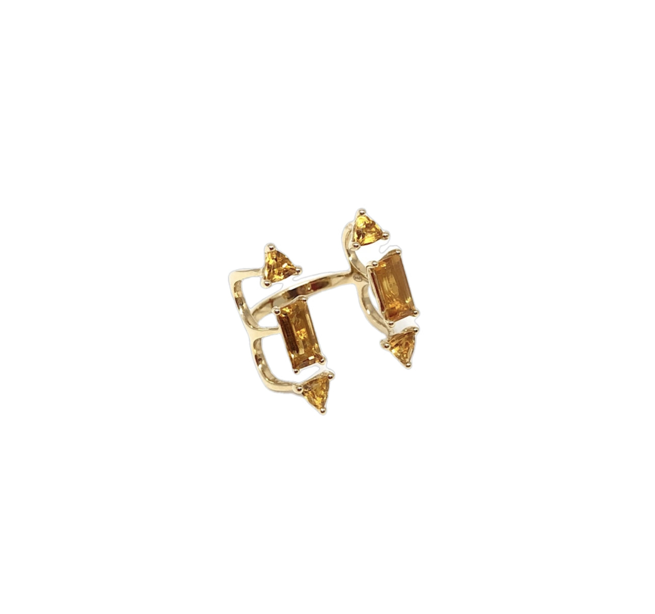 Yellow Gold Citrine Ring From Aurore Collection