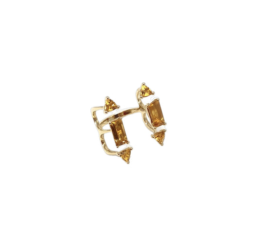 Yellow Gold Citrine Ring From Aurore Collection