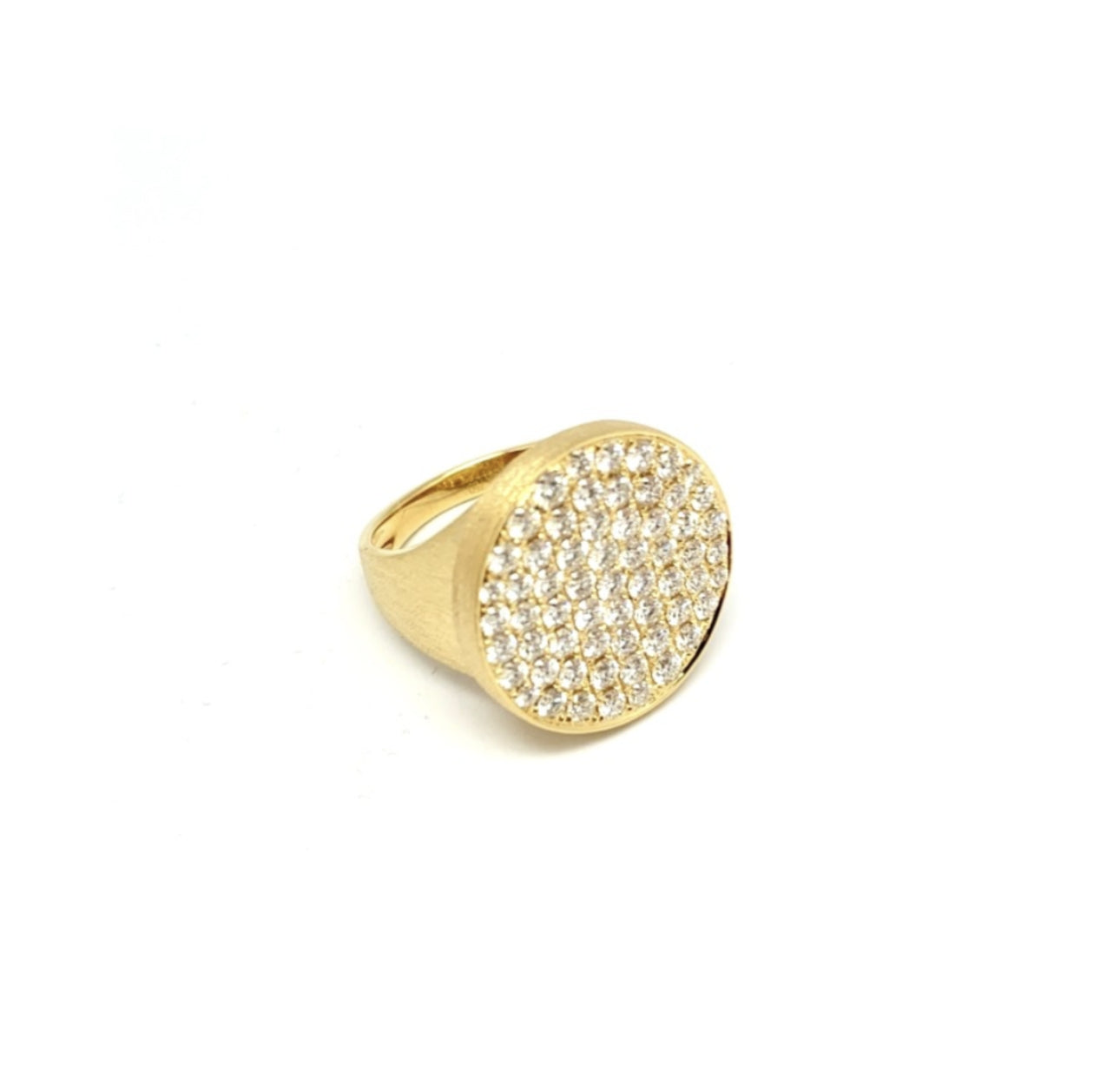 Yellow Gold White Diamonds  Ring