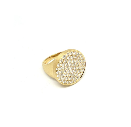 Yellow Gold White Diamonds  Ring