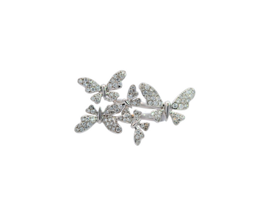 White Gold with White Diamond Ring from Butterflies Collection