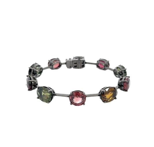 White Gold with Tourmaline Bracelet