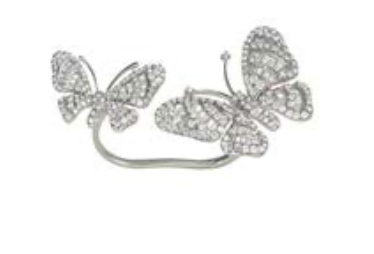 White Gold with White Diamond Ring from Butterflies Collection