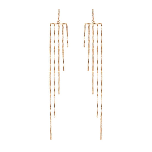 Rose Gold Brown Diamonds Earrings From Link Collection